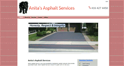 Desktop Screenshot of anitasasphaltservices.com